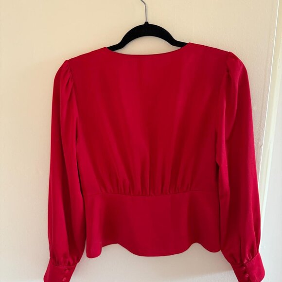 J.Crew Women's Red Blouse - Picture 4 of 5